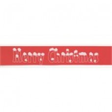 Red and white christmas ribbon